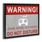 Stupell Industries Gaming Do Not Disturb Framed Floater Canvas Wall Art Design by Sd Graphics Studio